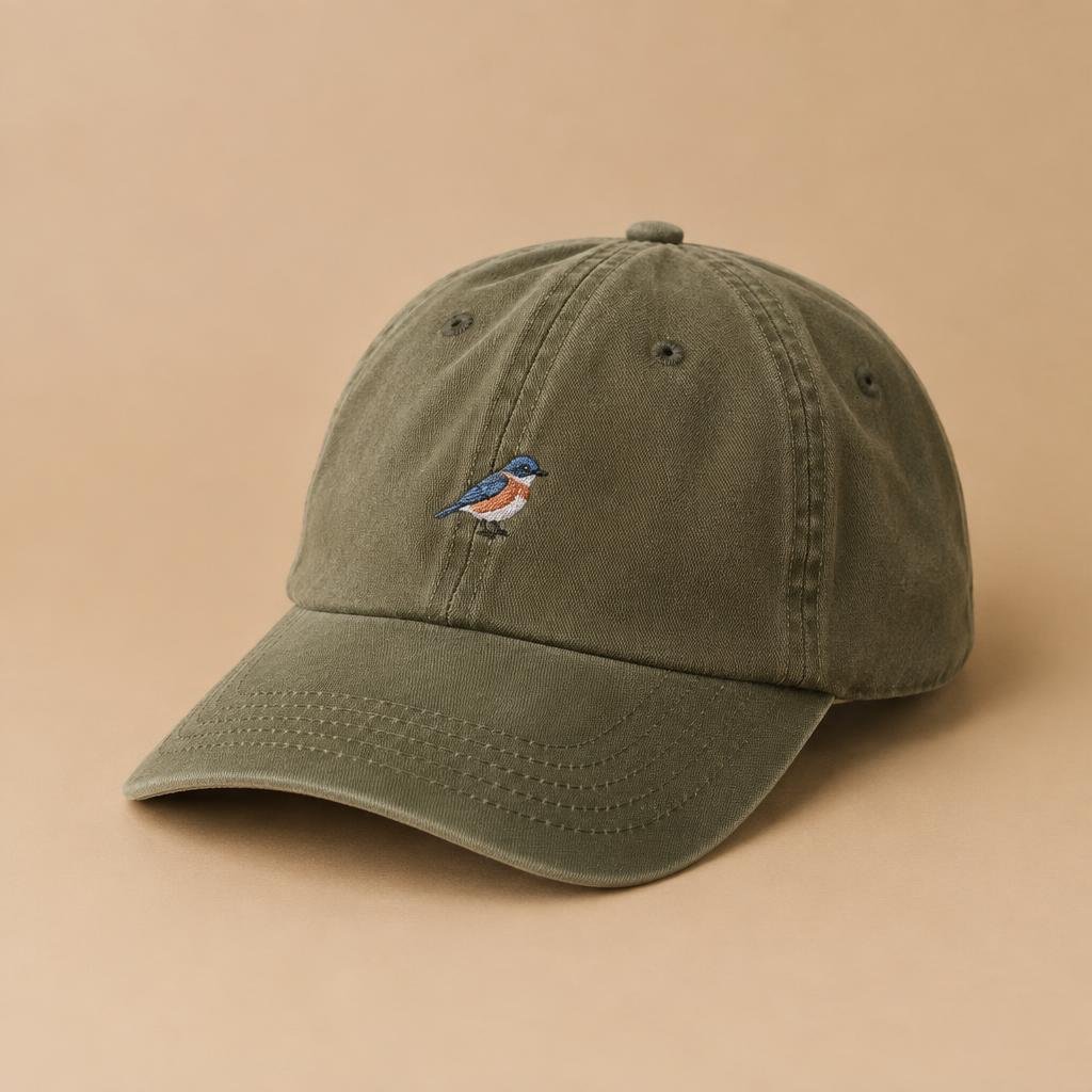 Gorra de campo bordada
